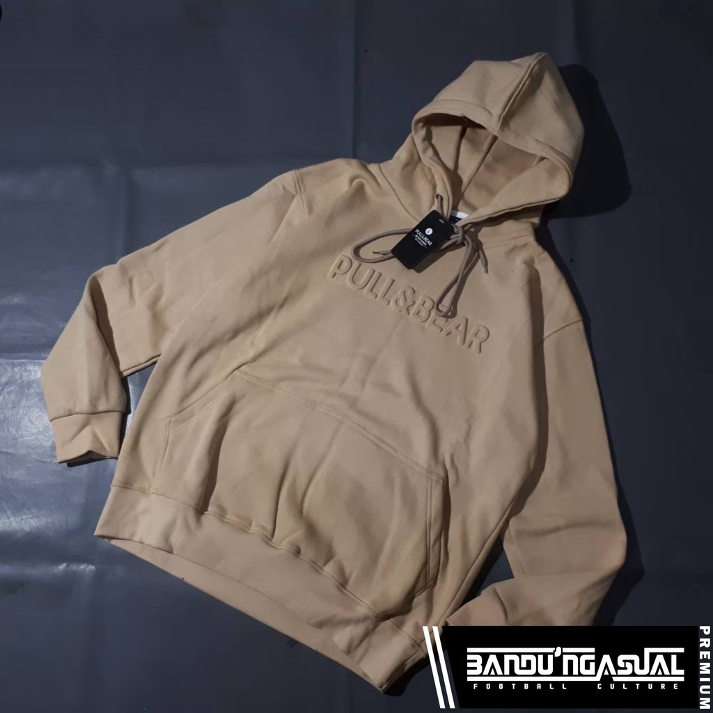 HOODIE PULL & BEAR EMBOSS (CREAM)