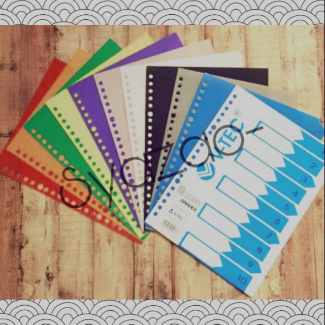 

Binder Dividers/Pembatas Binder/A5/B5