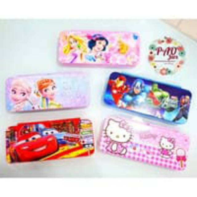 

KOTAK PENSIL MARVEL SPIDERMAN AVENGERS STAINLESS bonus gelas lipat