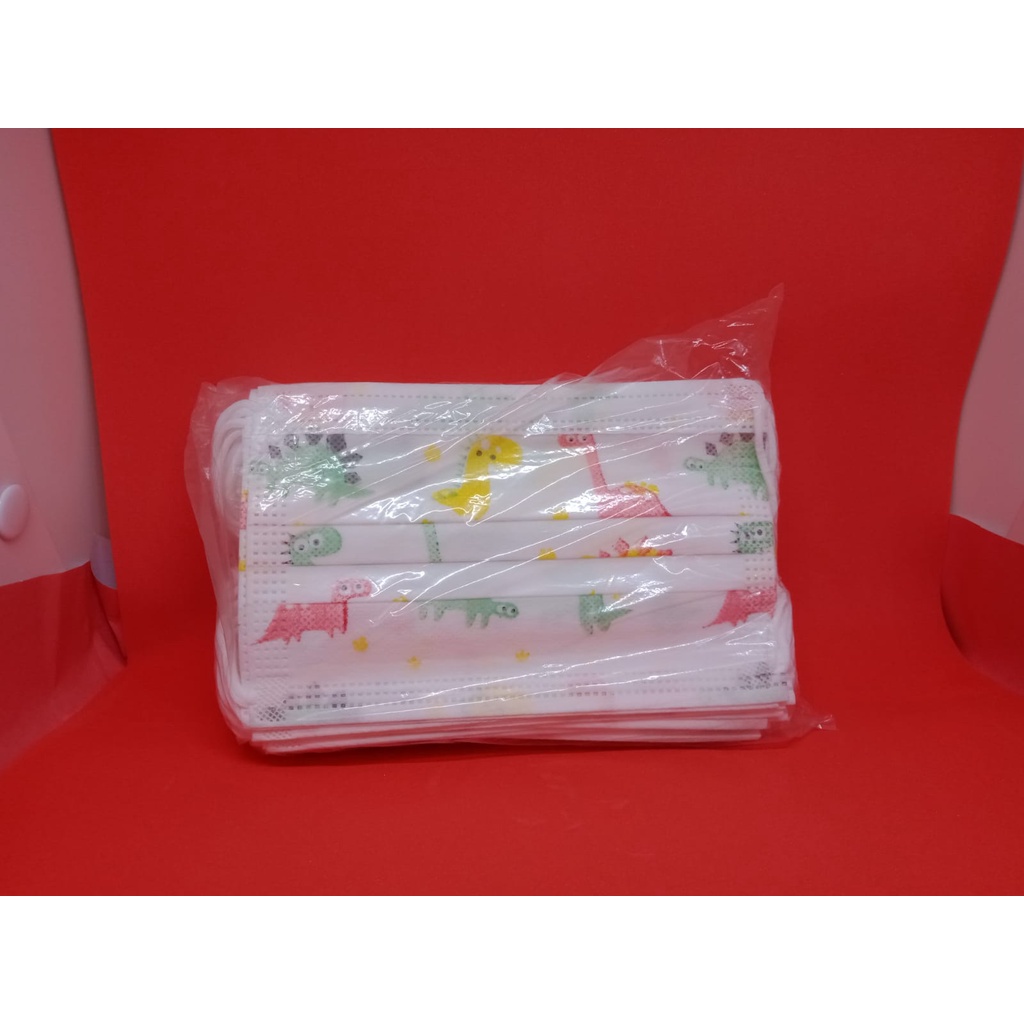 NEW Masker anak 3 ply 3ply Kids Child mask motif Earloop 1box isi 50 Pcs motif