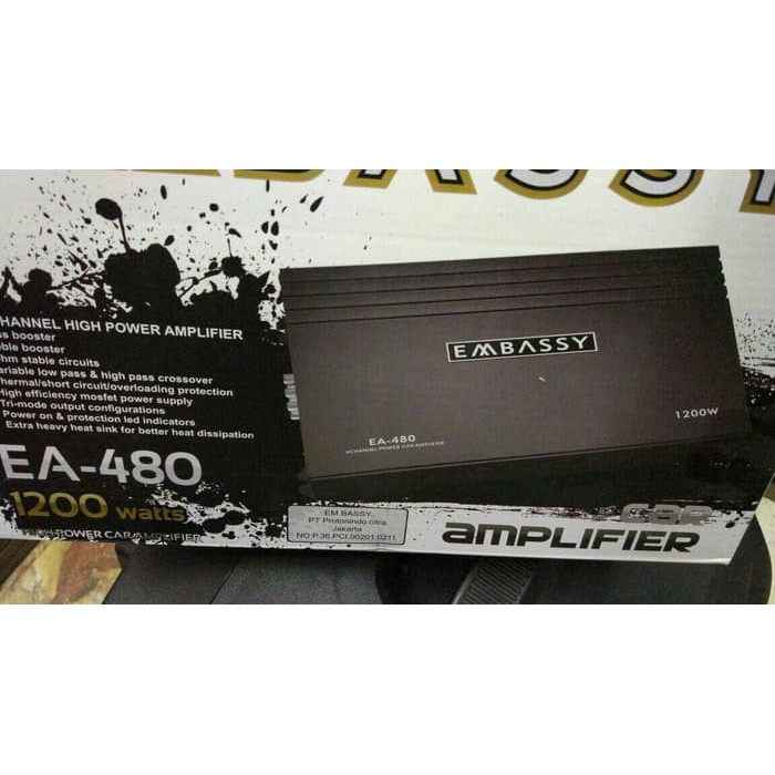 Cuci Gudang power embassy 4 channel EA 480