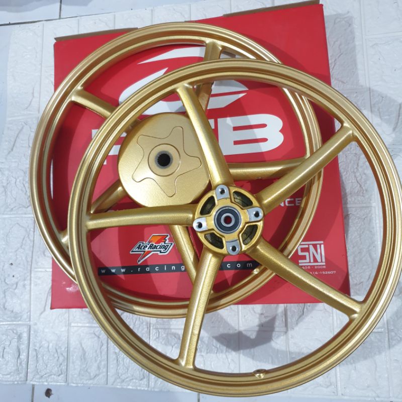 Velg Rcb mio ring 17 depan 120 belakang 140 mio sporty nouvo z lele soul fino Racing boy karbu rator