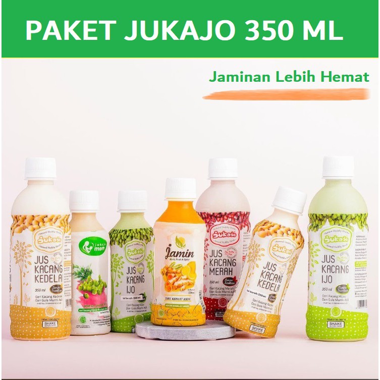 

[TERMURAH] JUKAJO JUS KACANG IJO PAKET HEMAT BELI 5 GRATIS 1 UKURAN 350ML