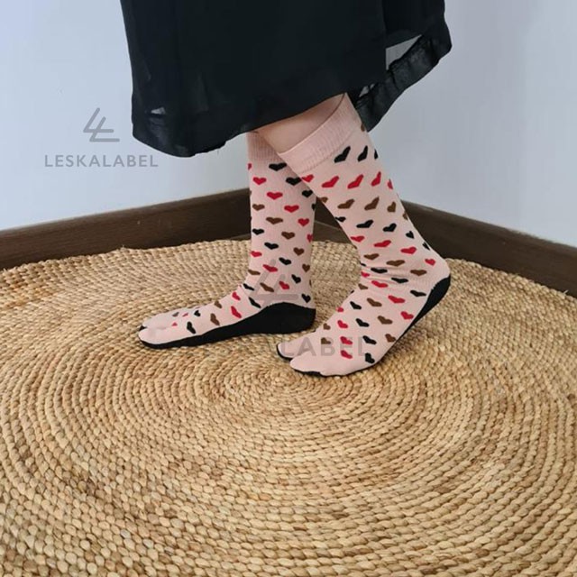 Kaos Kaki Jempol Muslimah Motif Henna Polkadot Dll