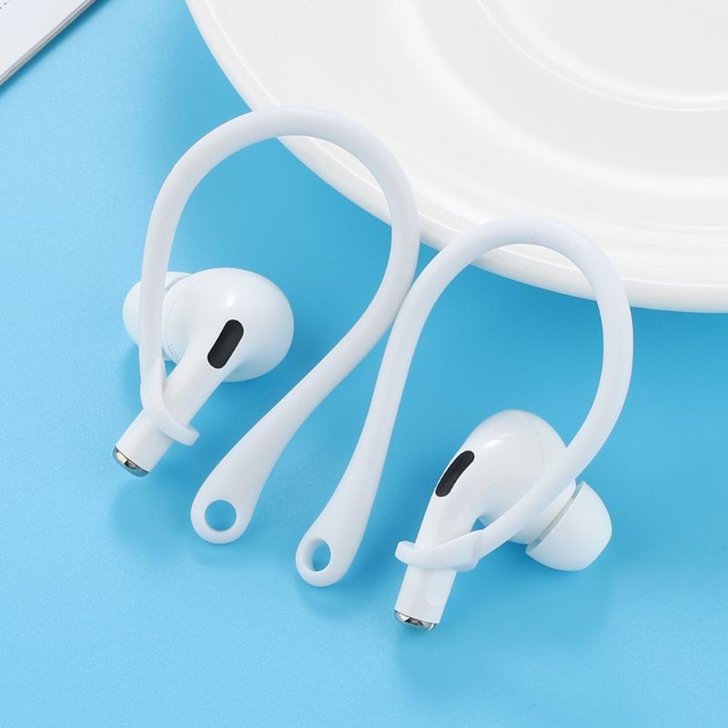Cre 1 Pasang Strap Silikon Lembut Kait Telinga Anti Hilang / Jatuh Untuk Airpods Pro