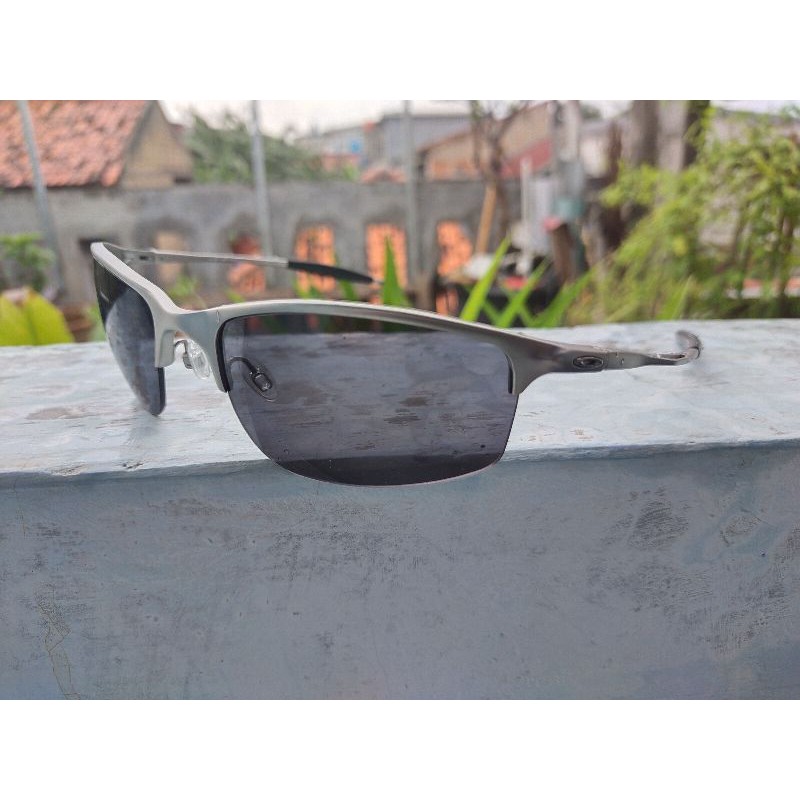 Kacamata Pria Sporty Original Oakley Halfwire 2.0 Titanium Metal Chrome