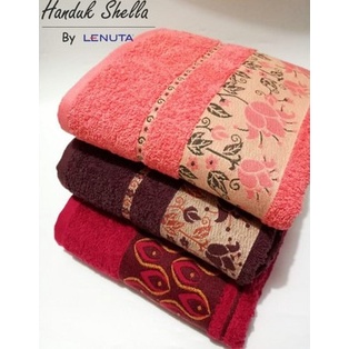 Handuk Bordir SHELLA uk 70x140 Handuk Katun / Handuk Premium / Handuk Jumbo / Handuk Shella Murah