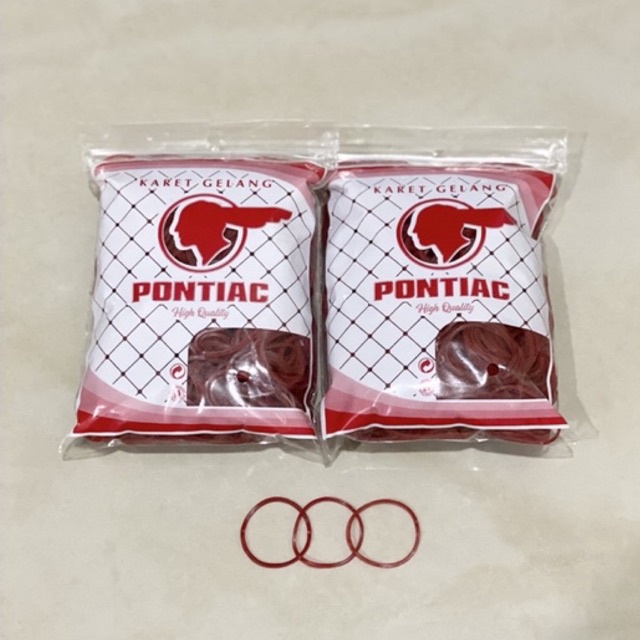 KARET GELANG MERAH KECIL 100 GR / KARET SAYUR / KARET MERAH KECIL / KARET MERAH