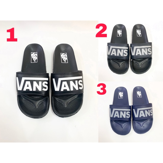 (CUCI GUDANG)SANDAL SLOP TULISAN VANS | KUALITAS IMPORT