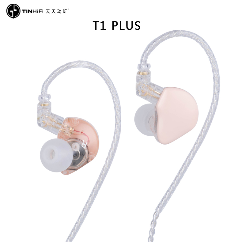 Tinhifi T1 Plus Earphone In Ear Dinamis Kabel Jack 3.5mm Dengan 2 Pin Konektor Untuk Sport / Lari