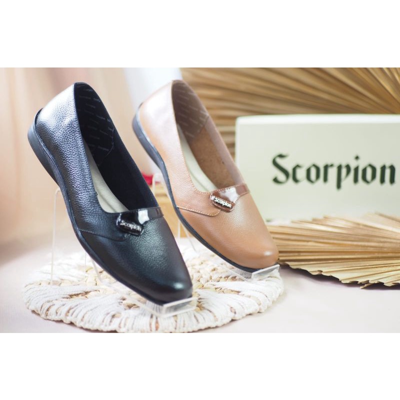 SEPATU WANITA KULIT ASLI ORIGINAL SCORPION 6228