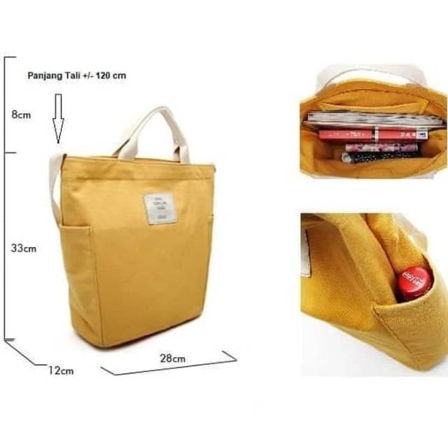 Korea Jeju Travel Canvas SlingBag / Tas Selempang Wanita