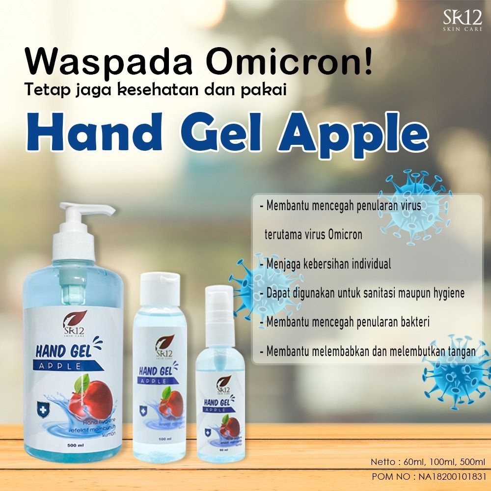 [HABISIN STOCK] HAND SANITIZER SR12 HAND GEL BPOM Anti Kuman Antiseptic Anti Septic