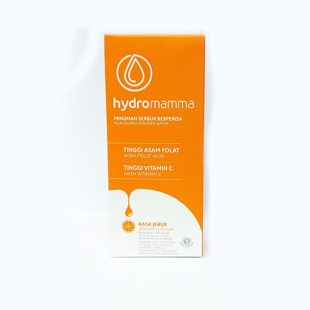 1 BOX Hydromamma ORANGE Folic Acid Vitamin C Hydromama Hydro Mamma Mama Hamil Promil Menyusui ASI