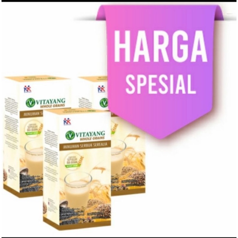 

Vitayang Whole Grains 3×15 Sachet Sarapan Sehat Diet Sereal Rendah Kalori