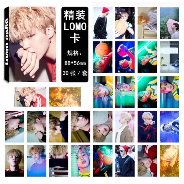 BLGM BTS kartu lomo card set 30 pcs love yourself wings bangtan boys kpop bt21