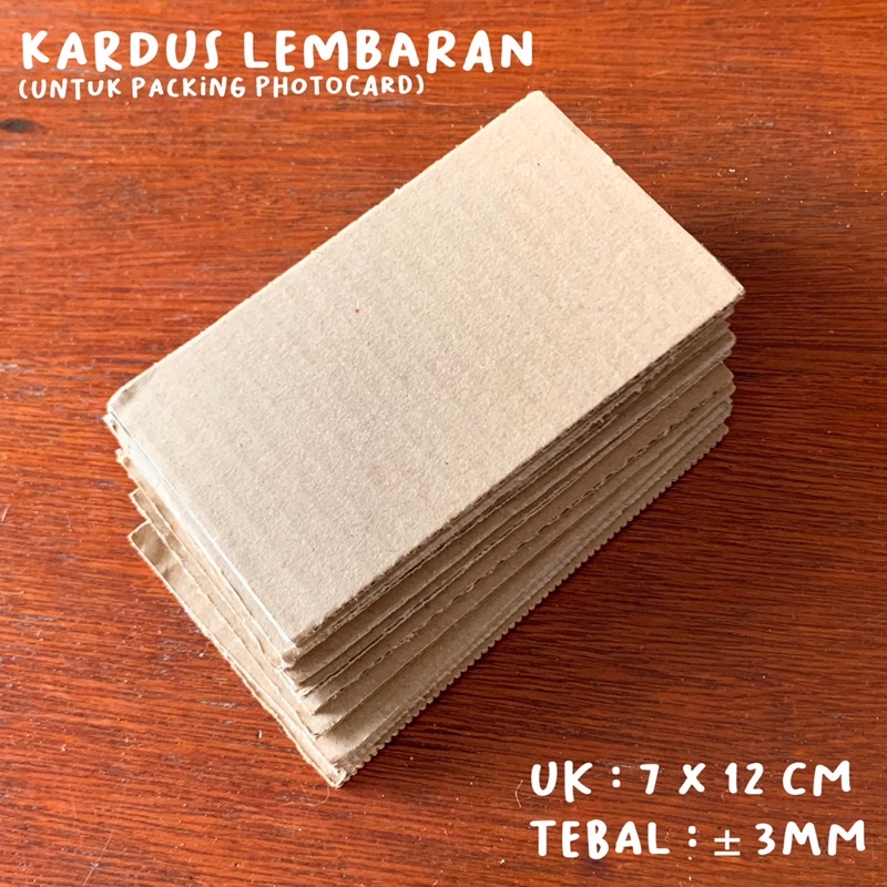 

[READY] KARDUS LEMBARAN BOARD PACKING PHOTOCARD UKURAN 7x12 CM