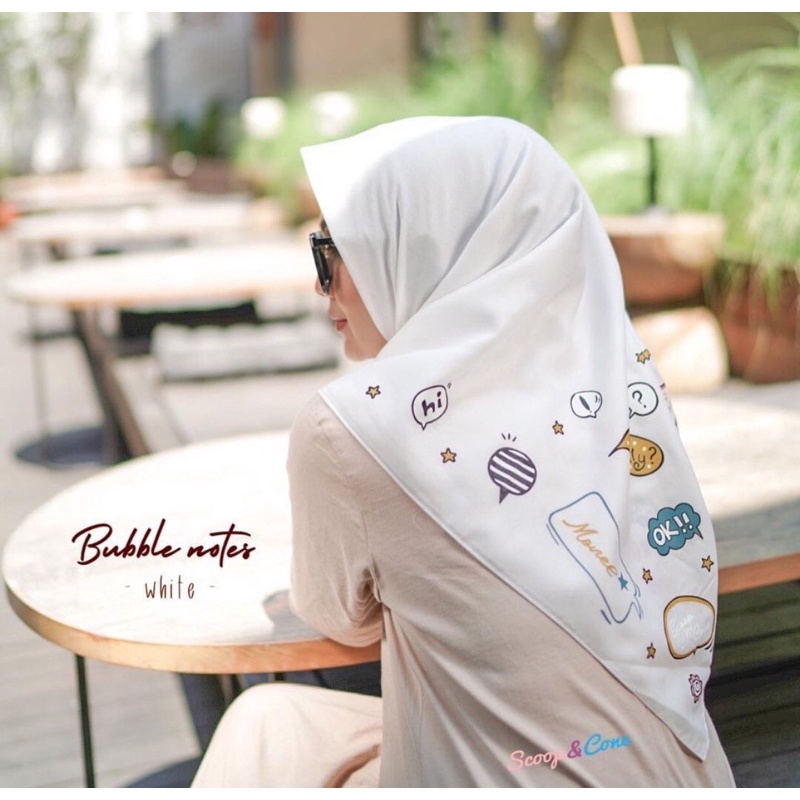 Monel Scarf Scoop and Cone - Bubble Notes