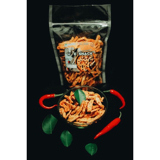 

Basreng kriuk varian rasa original daun jeruk & pedas daun jeruk