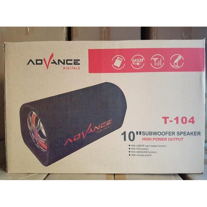 Speaker Advance T 104 BT 10 inch (Bluetooth) Model Tabung