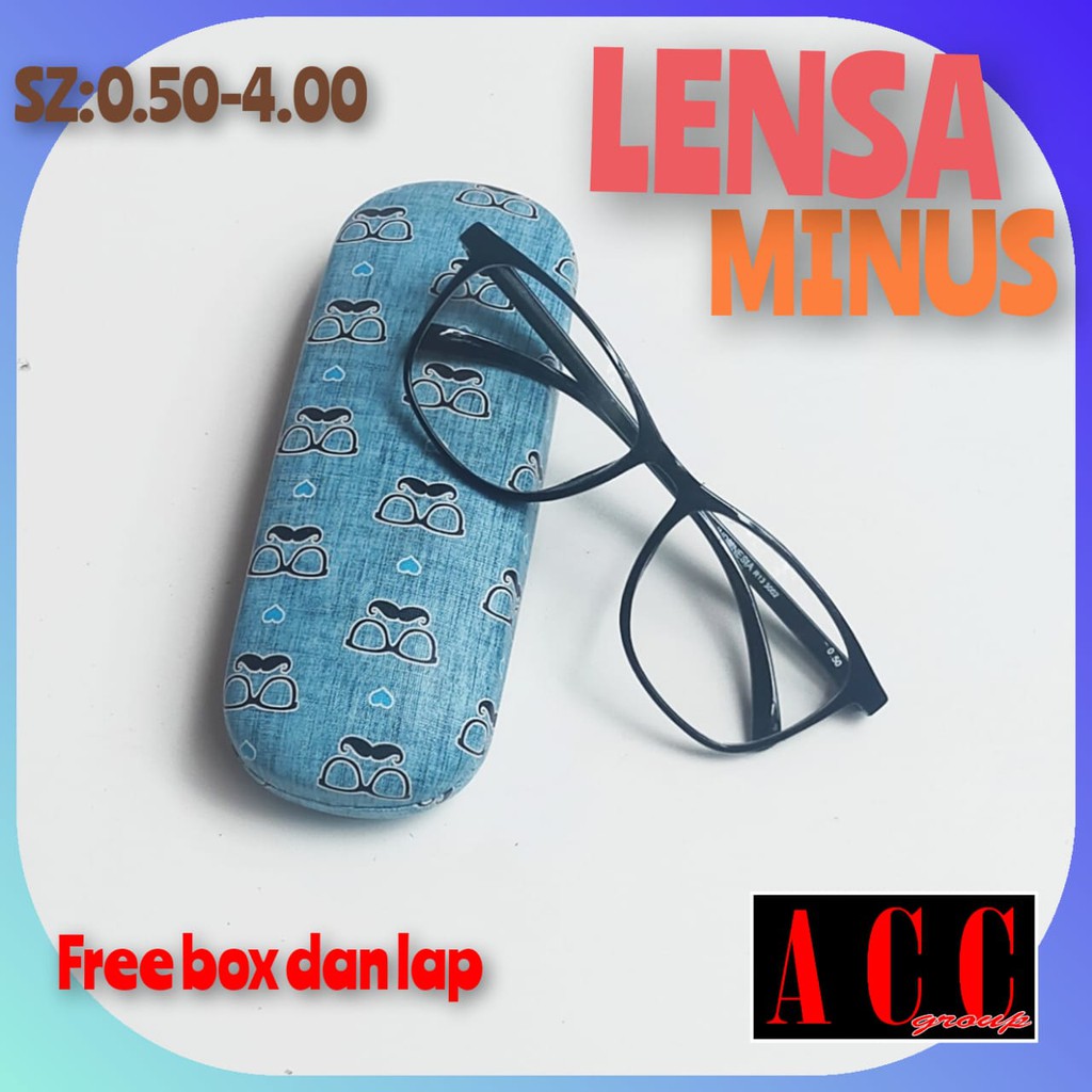 COD  KACAMATA MINUS GAYA TRANDY KOREAN (0.50 s/d 4.00) FREE BOX DAN LAP SUNGLASSES UNISEX NEW IMPORT