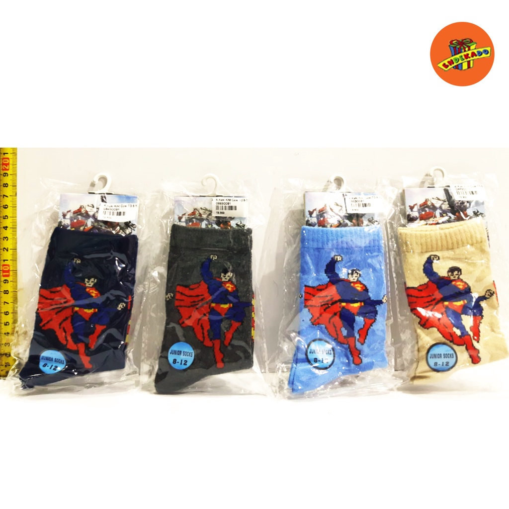 PROMO! KAOS KAKI ANAK SUPERMAN 8-12 - Kaos Kaki Makassar