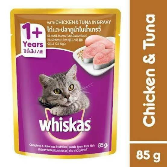 WHISKAS POUCH 85GR | MAKANAN KUCING / WEET FOOD / WHISKAS POUCH 85 GRAM