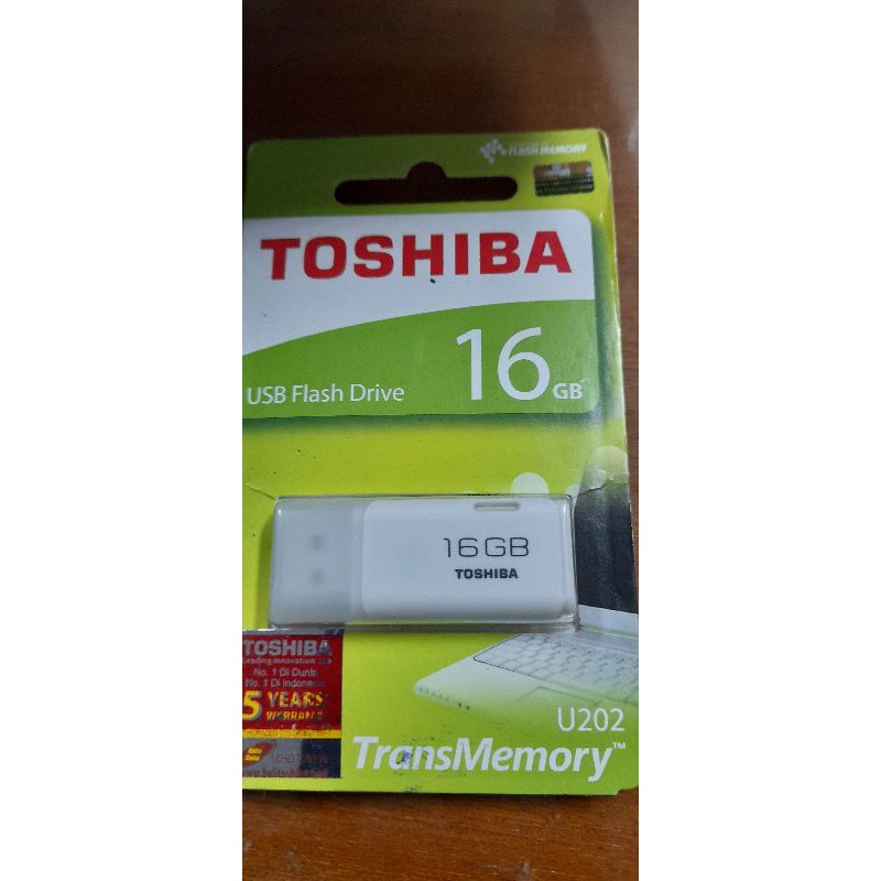flashdisk toshiba u 202 ori hologram 16 gb