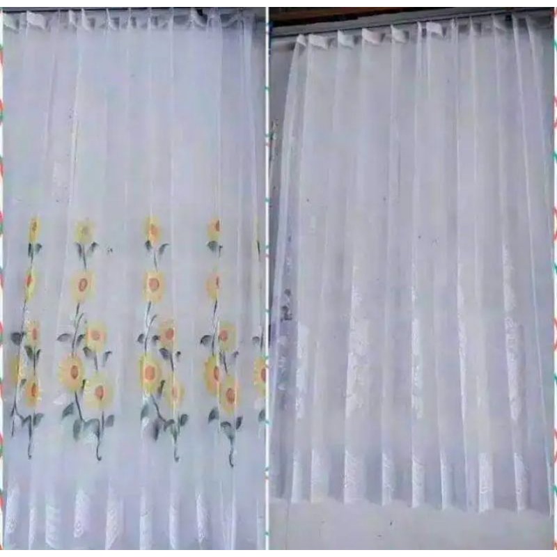Vitras Jendela Gorden Plisket model lama puring Lapisan Hordeng warna Tirai Pintu Kamar Minimalis