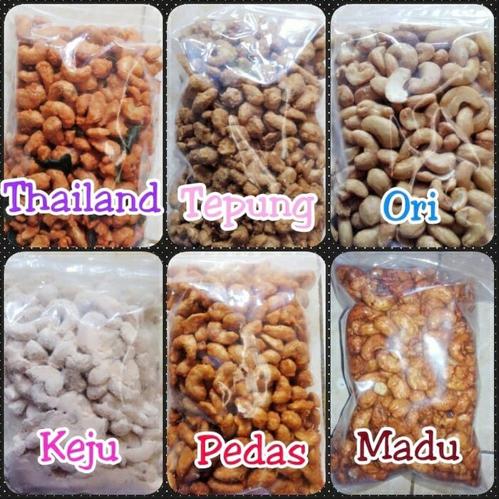 

Kacang Mede kemasan 500 gram Bagus