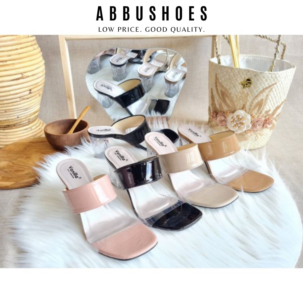 ABBUSHOES  Us 82-new hak tahu kaca mewah wanita.7cm