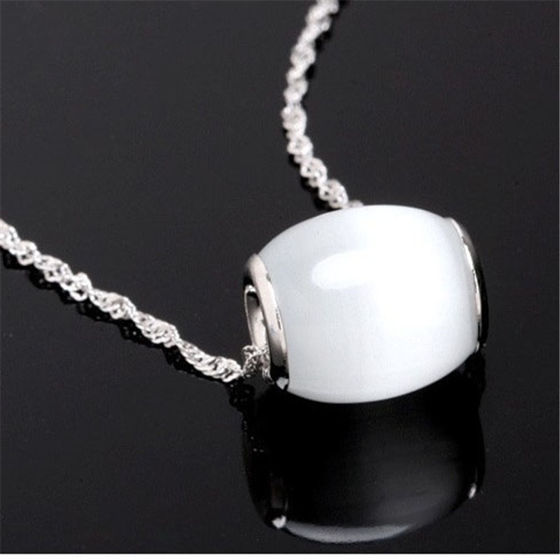 [Ready Stock]Simple Fashion Personality Opal Pendant Necklace