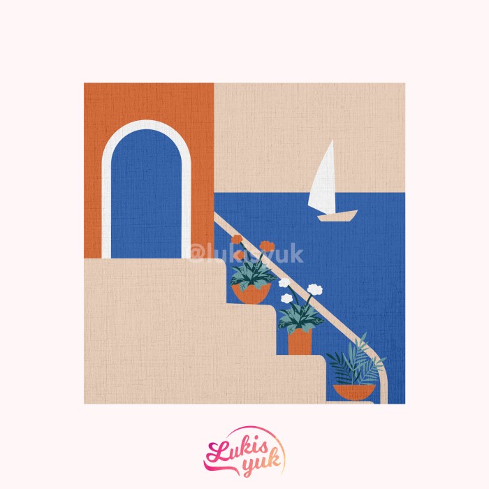

(TERLARIS) DIY Painting Kit - Cities Series - Paint by Numbers Kit - by LukisYuk - France, 15 x 15 cm