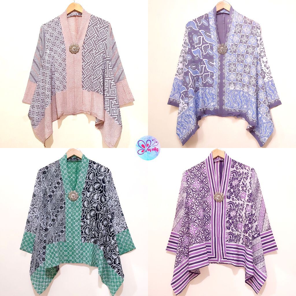 Atasan Batik Modern/ Baju Atasan Batik /Baju Batik Atasan Wanita Kartini pastel Batik Solo Kerja