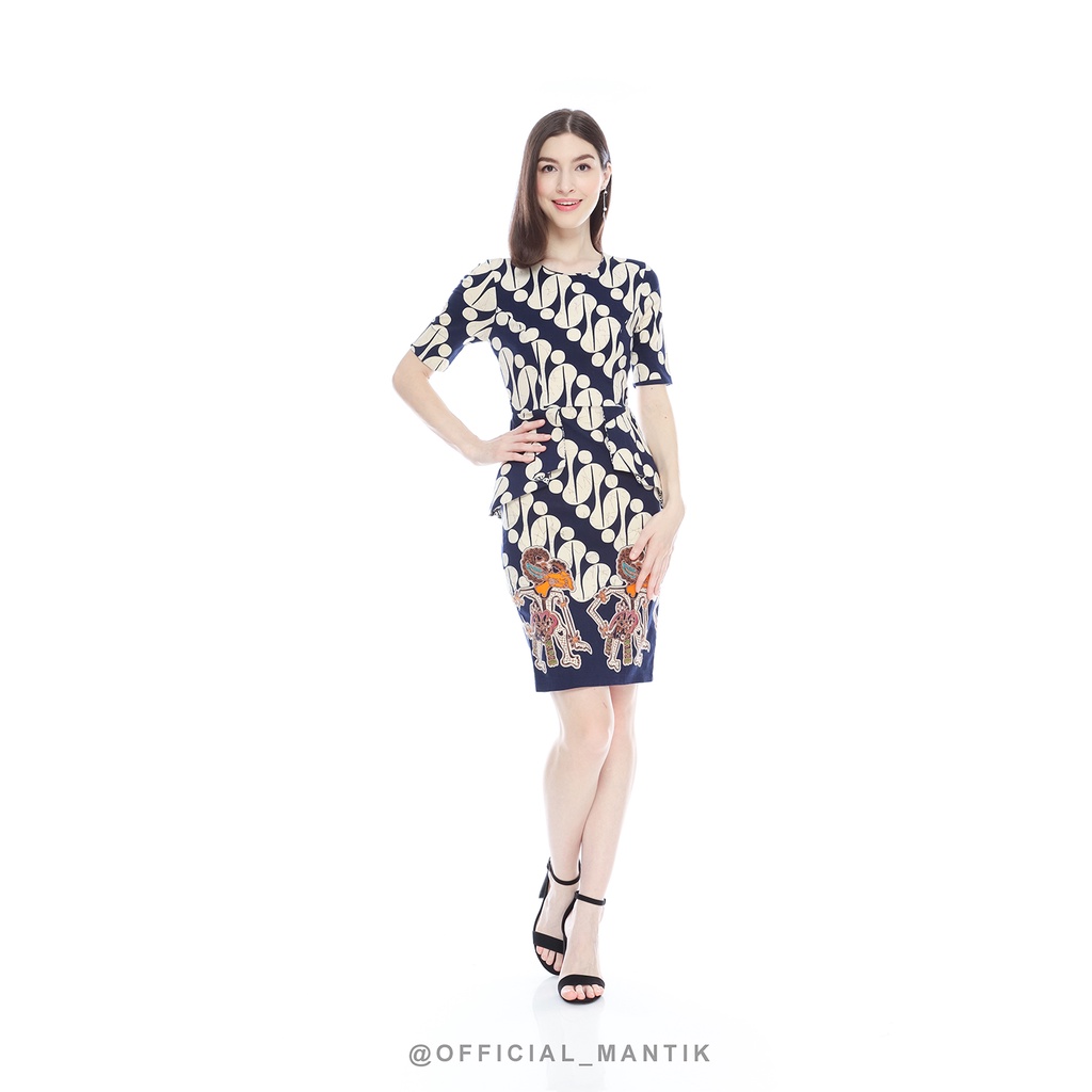Peplum Batik Dress