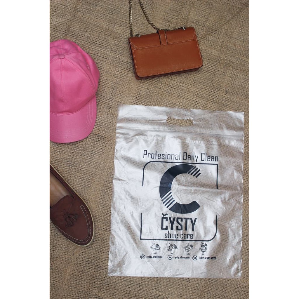 SABLON PLASTIK ZIPLOCK PLONG UKURAN 35*38+7