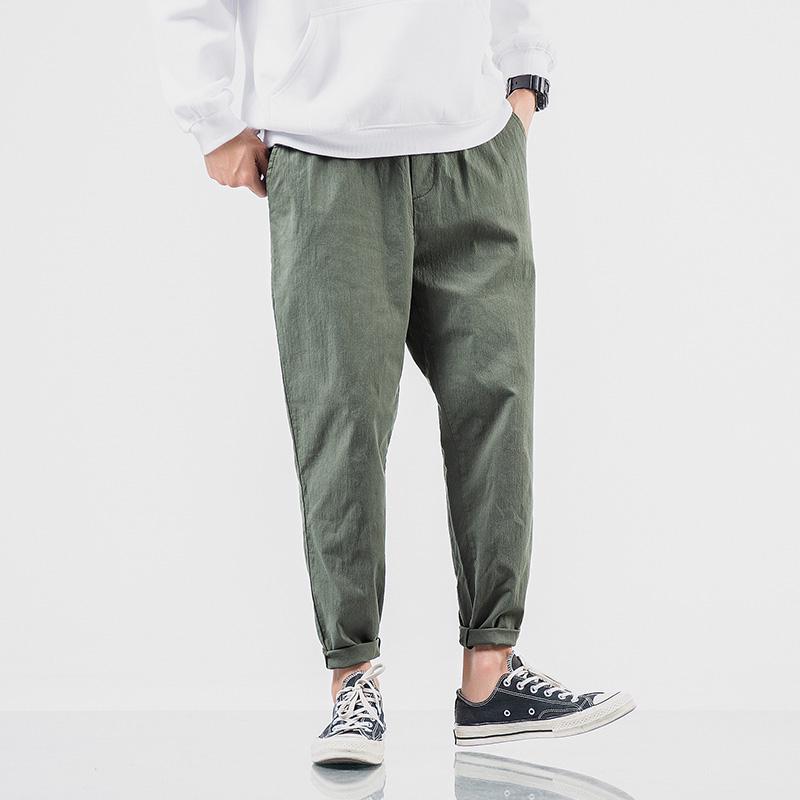  Celana  Panjang  Jogger Harem Casual Longgar Pinggang  Karet  