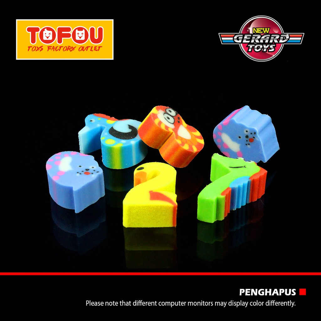 

Stationery Penghapus Mini Fancy Pack Isi 6 Number Murah