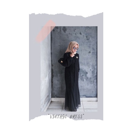 VINTAGE DRESS BY ABINAYA BUTIK, DRESS BRUKAT MEWAH