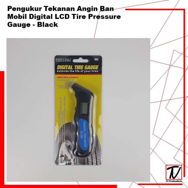 Pengukur Tekanan Angin Ban Mobil Digital LCD Tire Pressure Gauge