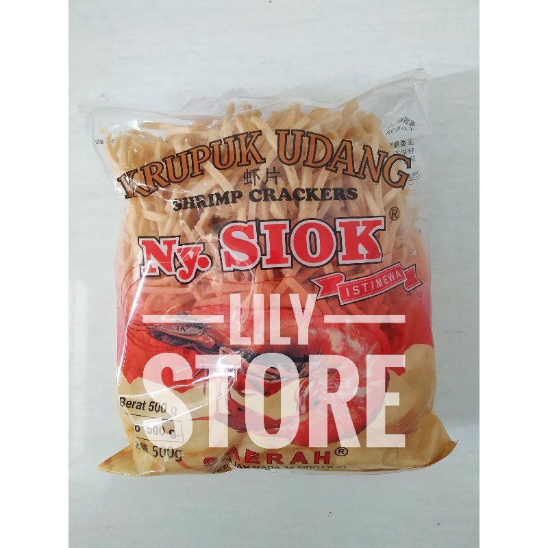 

Kerupuk / Krupuk / Keropok Udang Stik Ny Siok 500 Gram