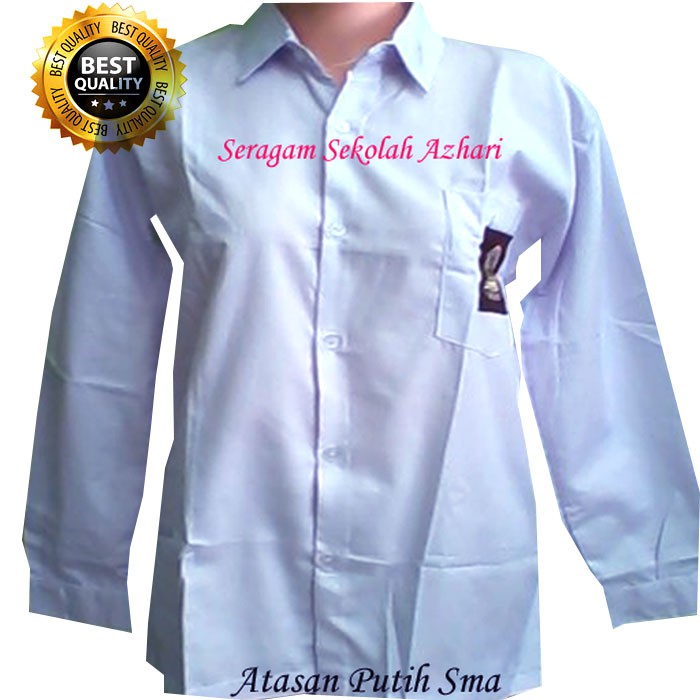  Baju  SMA  Putih  Panjang Baju  Sekolah SMA  Putih  Lengan 