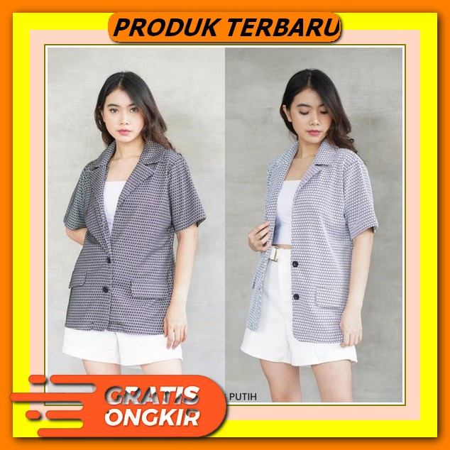 Baju Outer Wanita Terbaru Gamis Remaja Kekinian Modern 2021 Dress Wanita Modern Suzy Tweedy Blazer W
