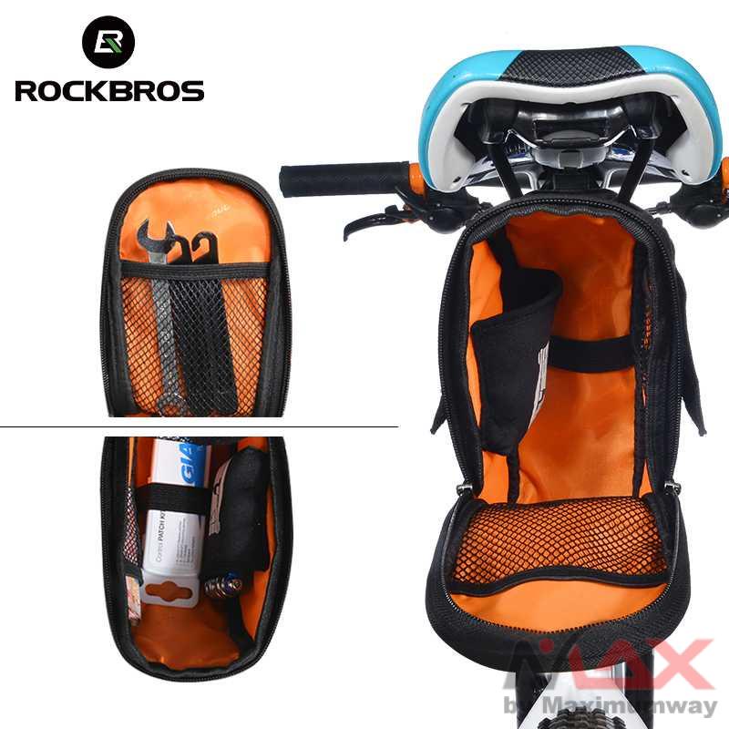 Tas Sepeda Microfiber Waterproof dengan Holder Botol Minum olahraga aksesoris elektrik MTB bicycle