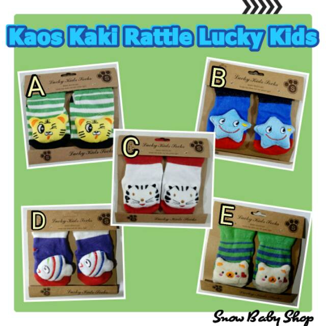 Kaos Kaki Rattle Lucky Kids