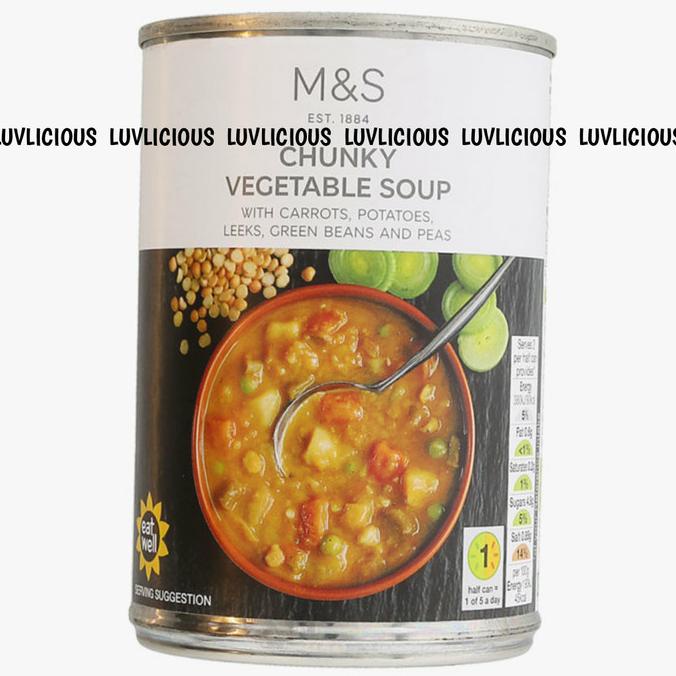 

M&S MARK MARKS AND SPENCER CHUNKY VEGETABLE SOUP SOP SAYUR SAYURAN