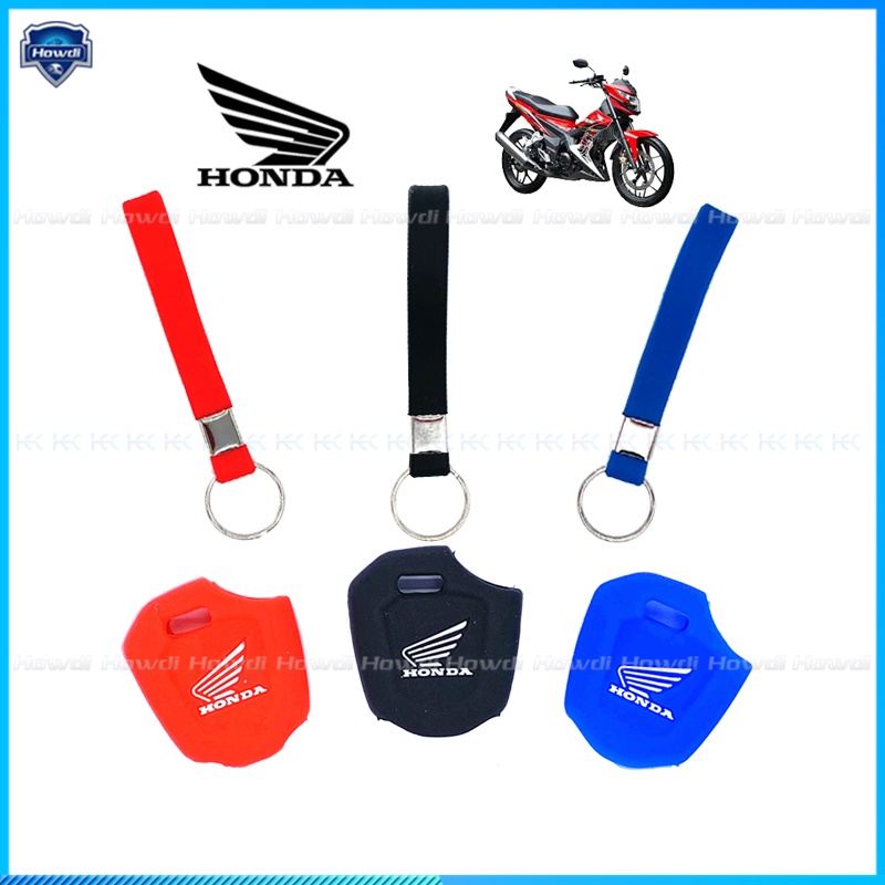 Cover Kunci Bahan Silikon Dengan Gantungan Kunci Untuk HONDA RS150 RS 150