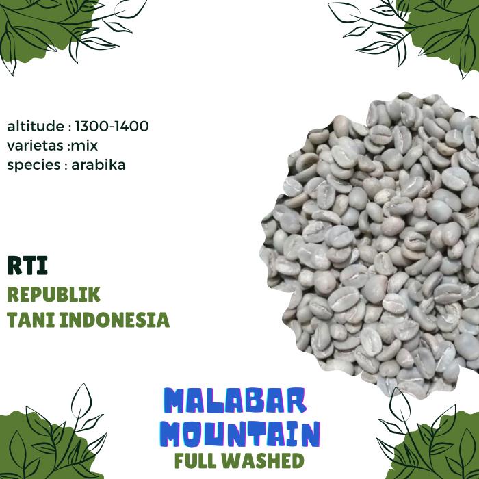 

Biji Kopi Mentah ARABIKA MALABAR MOUNTAIN FULLWASH proses - GREEN BEAN