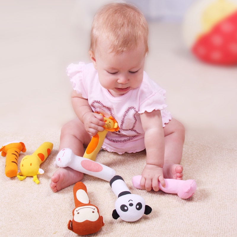 HIPPO LAND Mainan Tangan Bayi Bunyi Baby Hand Rattle Toy Stick 77