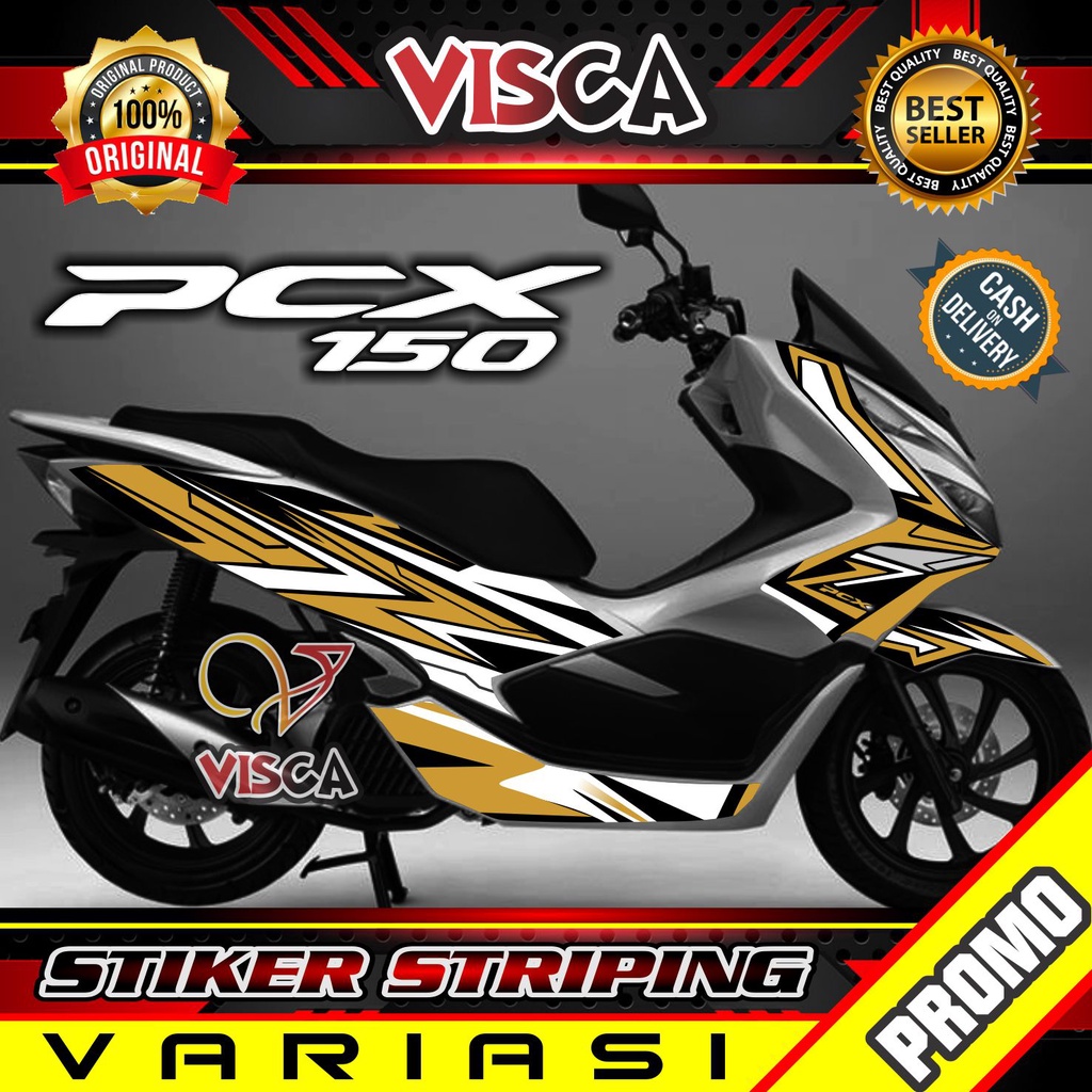 Striping Pcx 150 2019 - Sticker Striping Variasi Lis Pcx 150 2019 - Striping Hologram Pcx 150 2019 -